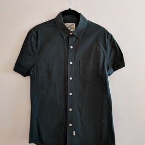 Topman Hunter Green Short Sleeve Shirt